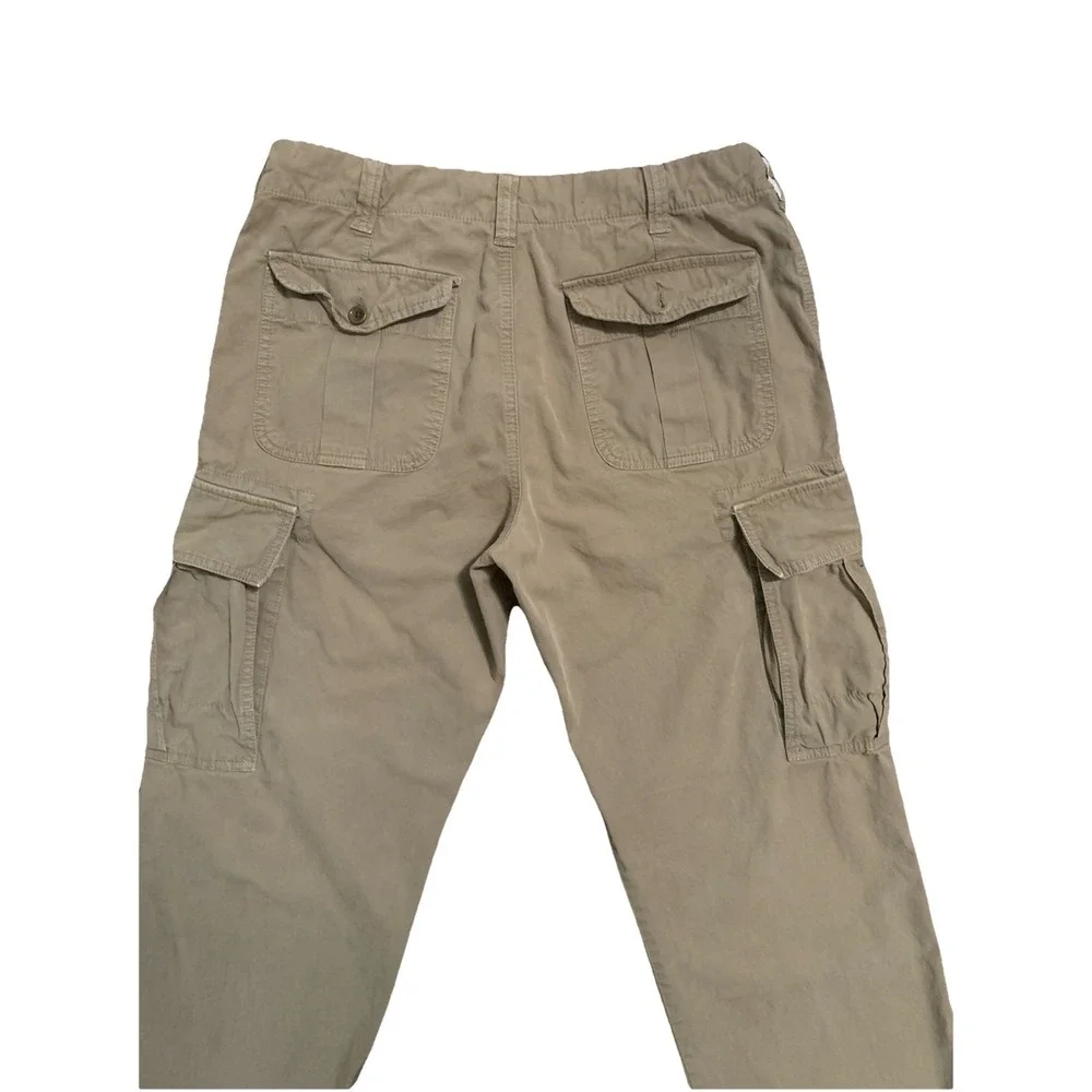 Y2K Banana Republic Cargo Pants Relaxed Fit‎ Men's 32/32 (31) Beige Straight Leg